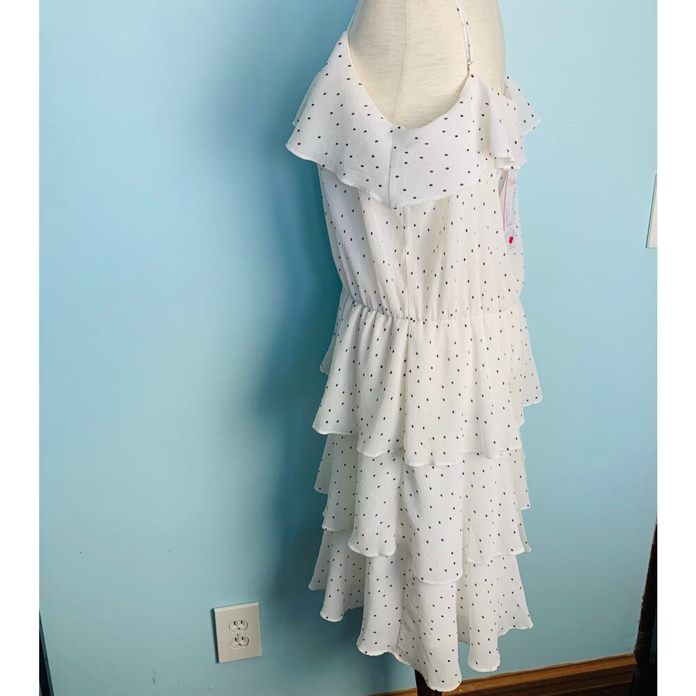 NWT Parker Dot Ruffle Slip Dress - Picture 4 of 9